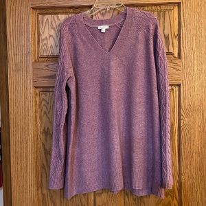 Like New J Jill V Neck Sweater, Size Large